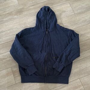 Stanley Thermal Hoodie Zip Sweatshirt Navy Blue Mens LARGE